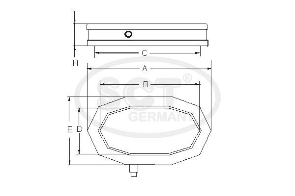 SCT GERMANY Воздушный фильтр SB 268